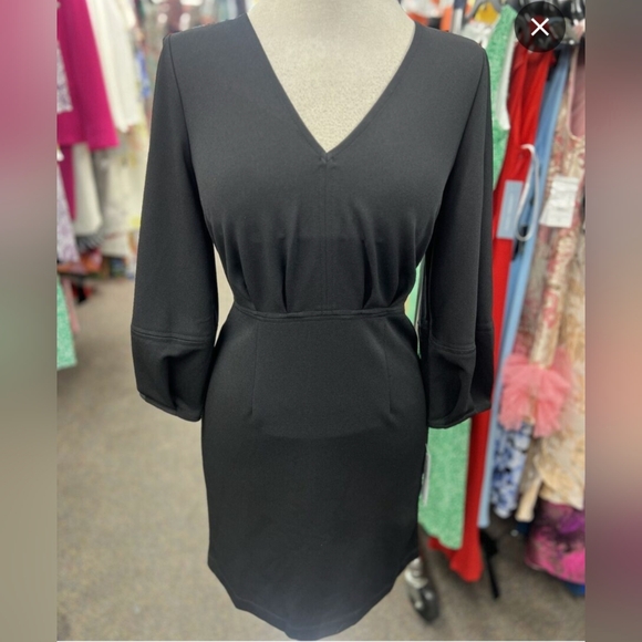 Donna Morgan Dresses & Skirts - Donna Morgan 3/4 Sleeve Black Sheath Dress